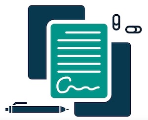 Clipboard and forms illustration